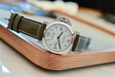 Panerai Luminor Marina PAM01314 Review: Panerai's FIRST White  .